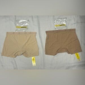Wonderbra WBX Seamless women’s Boyshort Panties Set of 2 Nude Size XS NWT(243)✨